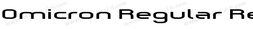 Omicron Regular Regu字体转换